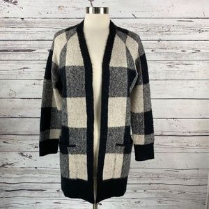lucky brand buffalo plaid cardigan